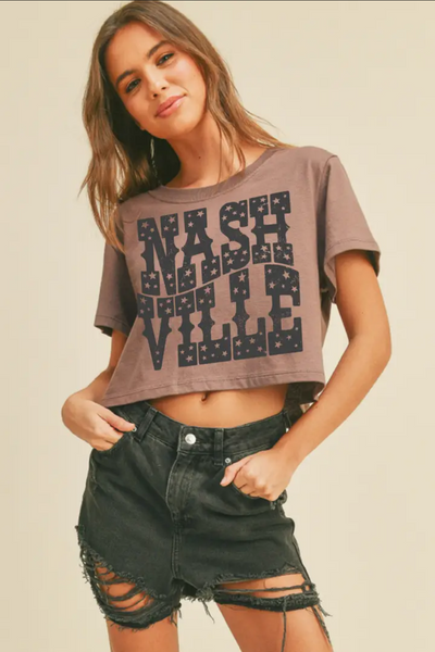 Nashville graphic shirt crop tee