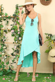 High-low Skirt Maxi Dress in Fuchsia, Lavender or Mint